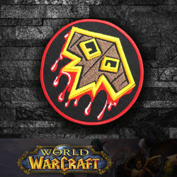 World of WarCraft Shaman Class Logo Stickerei Aufnähen / Aufbügeln